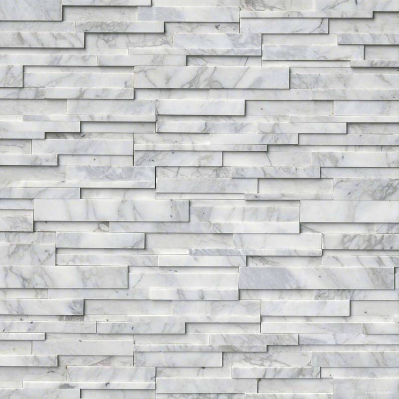 Grey Quarzite Honed 3D Wall Stone Panel