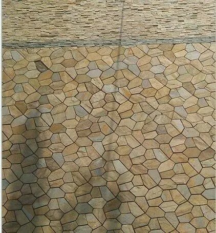 Honey gold slate paving mats Featured Image