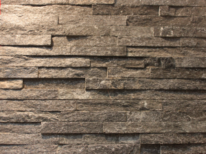 cheap natural black stacked stone cladding