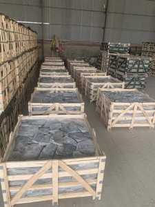 White flamed flagstones for Japanese market