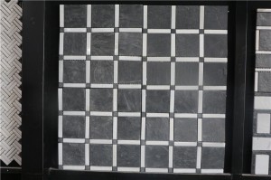 Slate Natural Square Stone Mosaic tiles