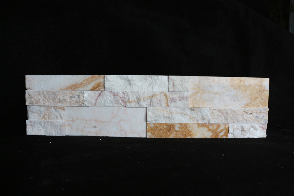 Sunset red Splitface Marble Panel Ledger