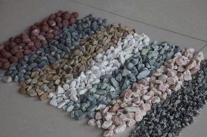 Beautiful Natural Green Gravel Pebble Stones for Garden