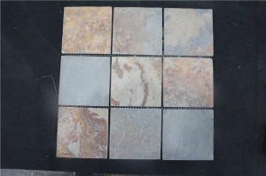 30×30cm Natural Beige Slate Mosaic