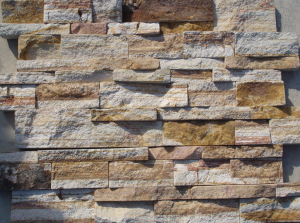 Natural Rough Face Ledgerstone Systems for Outside Wall