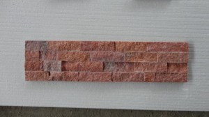 Pink Quarzite Natural Stacked Stone Cladding