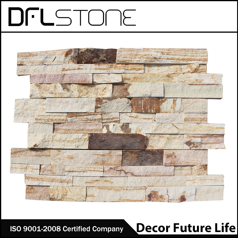 Natural Rough Face Ledgerstone Systems for Outside Wall