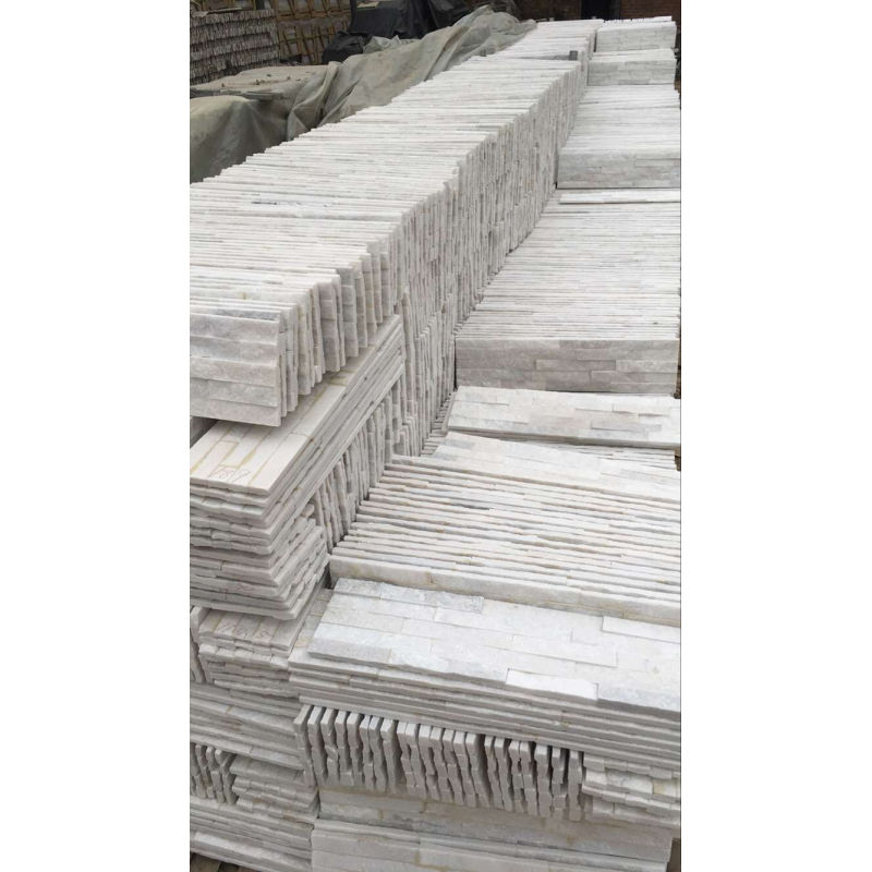 OEM manufacturer Exterior Stacked Stone - White quartz natural wall cladding ledge stones – DFL