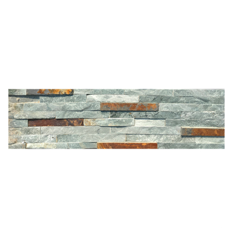 Colorful Water Flow Slate Stacked Stone Cladding