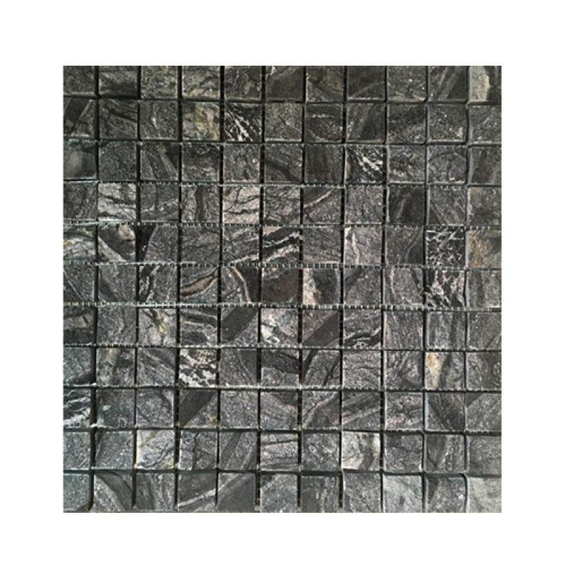 Black Marble Stone Mosaic Tiles for Interior Wall