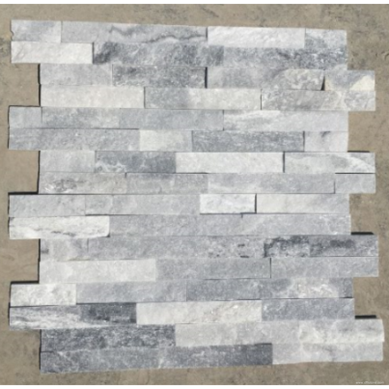China Factory for Natural Stone Sales - Ice gray interlock flagstone panel – DFL detail pictures