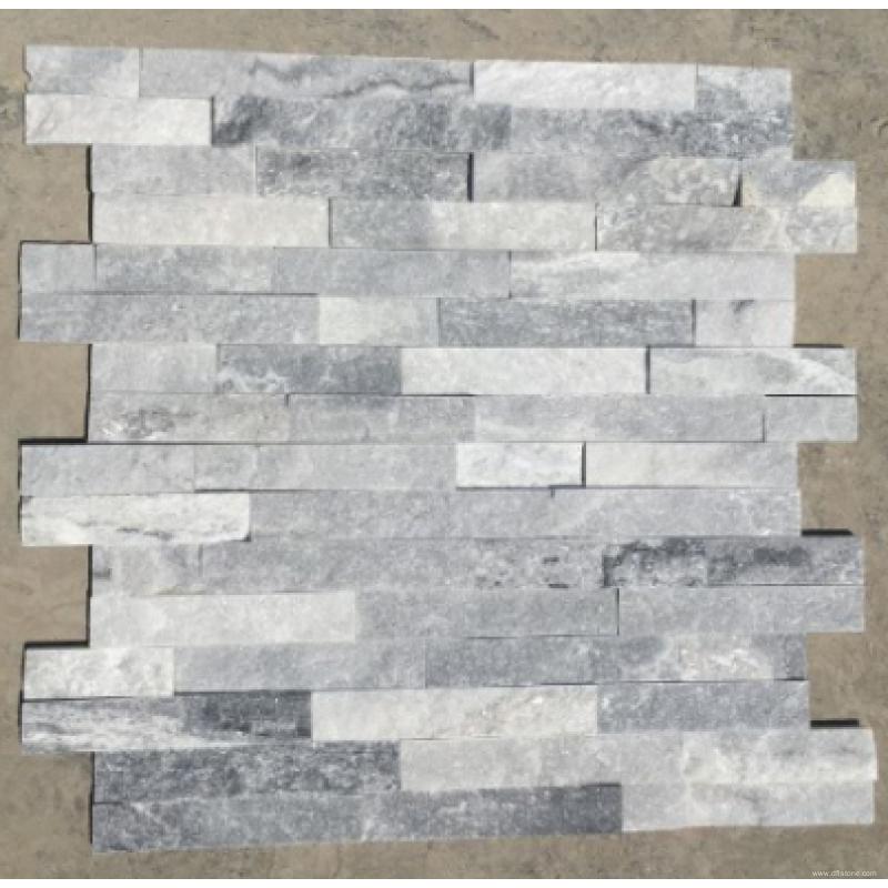 Ice gray interlock real stone