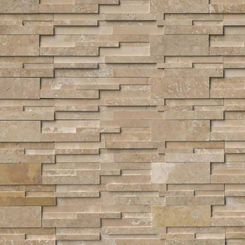 3D Honed Travertine Natural Stone Cladding