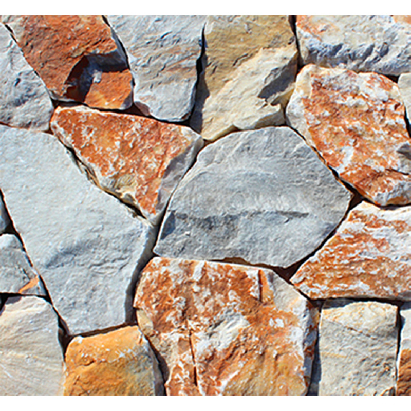 Natural Yellow Irregular Stone Panel for Outside Wall