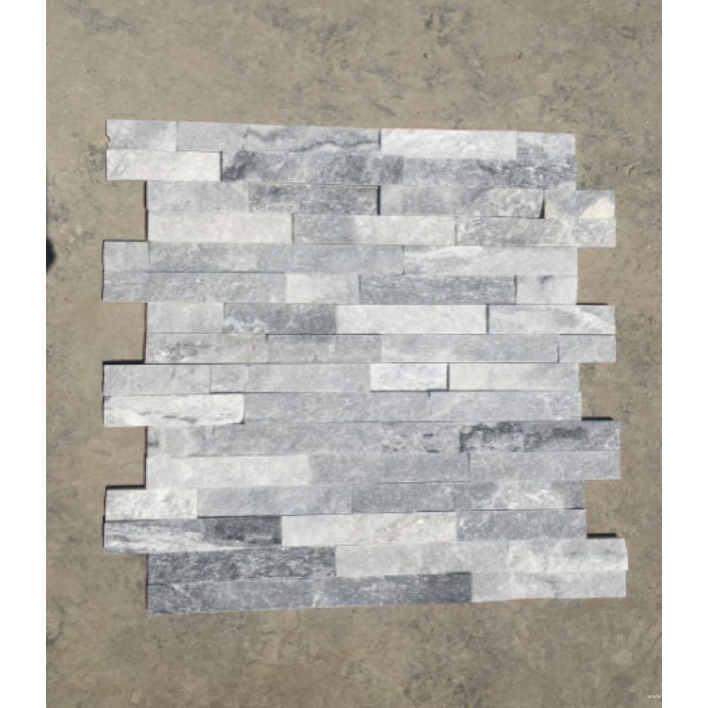 Cheapest Price Flagstone Sidewalk - Ice gray quartz stacked stones – DFL detail pictures