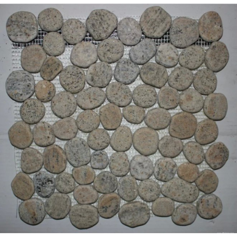 30.5×30.5mm Beige Natural Stone Pebble Mosaic Featured Image
